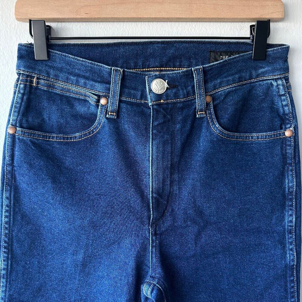 Rag & Bone Vintage Cigarette Jeans Women 27 Broken Bloo Denim - Picture 6 of 14